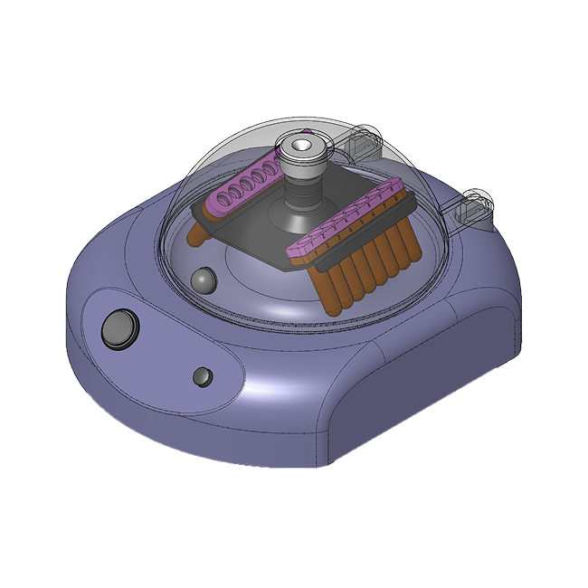 Microcentrifuge for 2 collection strips Image - Microcentrifuge for 2 collection strips